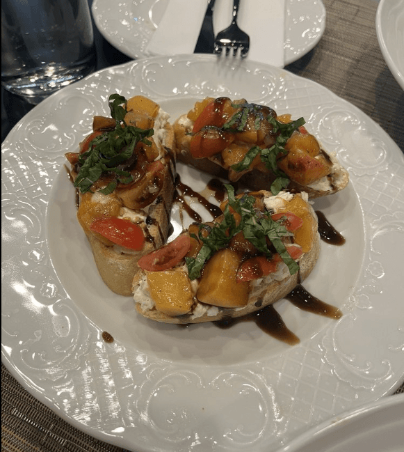 Peach Bruschetta